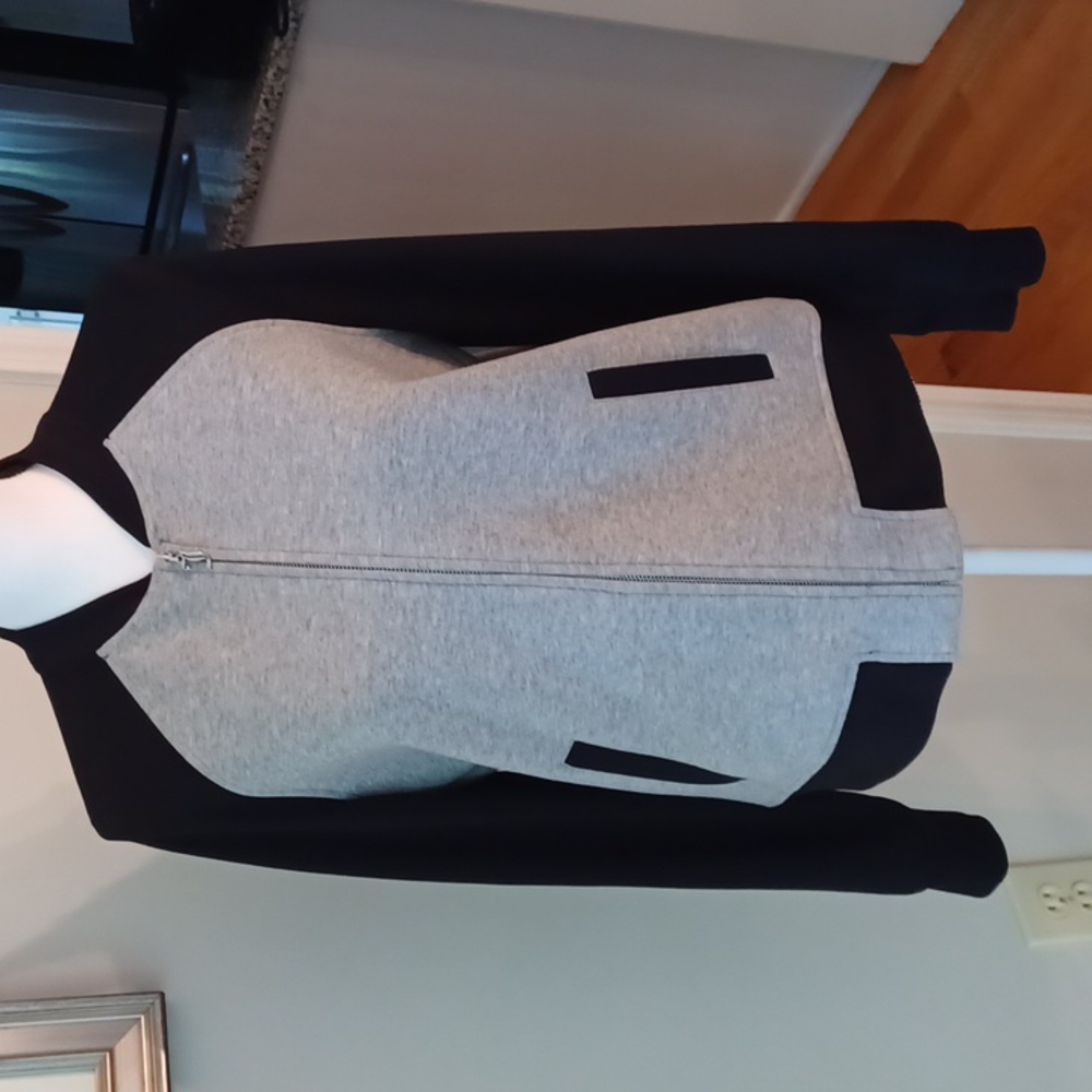 Juicy Couture Black & Gray Full Zip Baseball Jacket Women's L - Picture 5 of 14